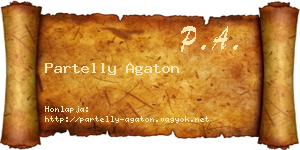 Partelly Agaton névjegykártya